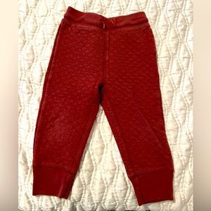 Gap Toddler Quilted Joggers in Rust - size 3T